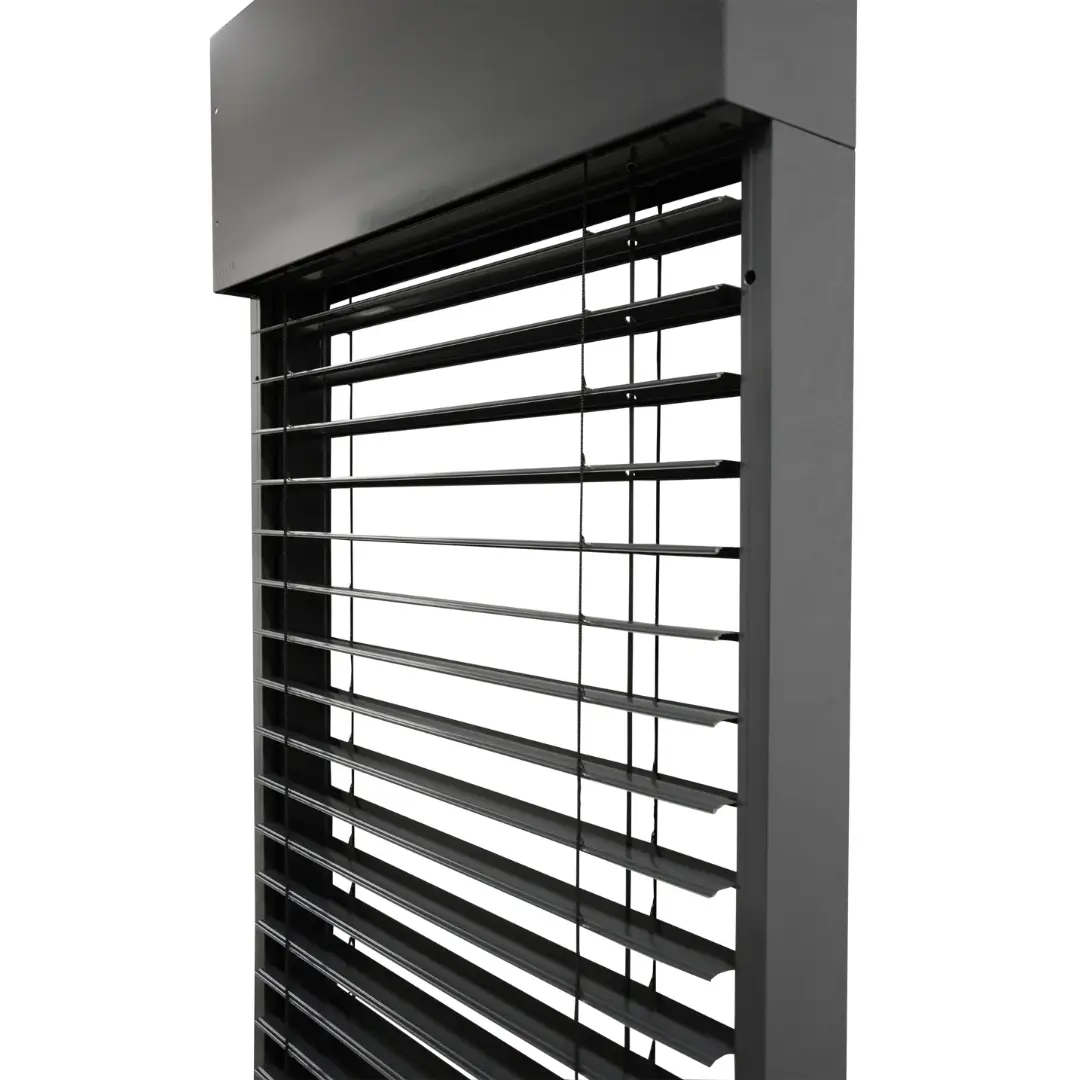 Self-supporting VIVA exterior venetian blind – durable exterior blind on guide rail system