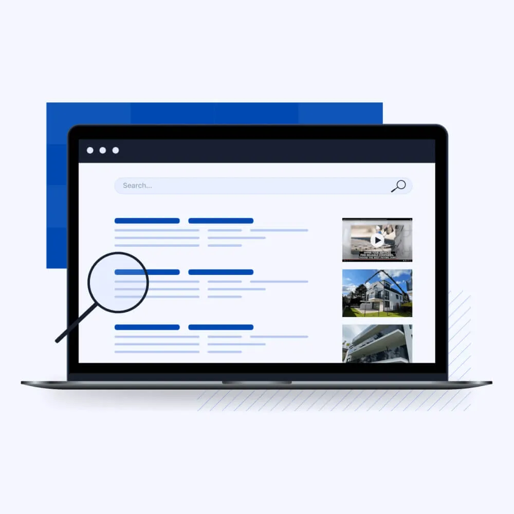 SEO Monthly - BauBau's monthly SEO service, optimizing online visibility and rankings for construction-related businesses