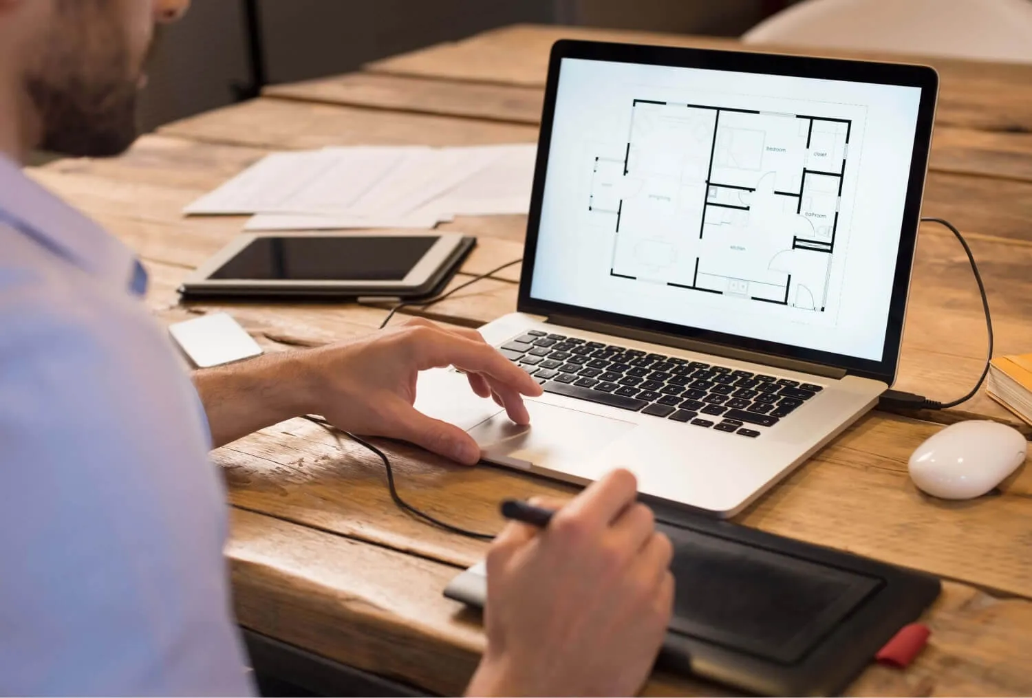 Interior designer make a blueprint for your idea for BauBau interior