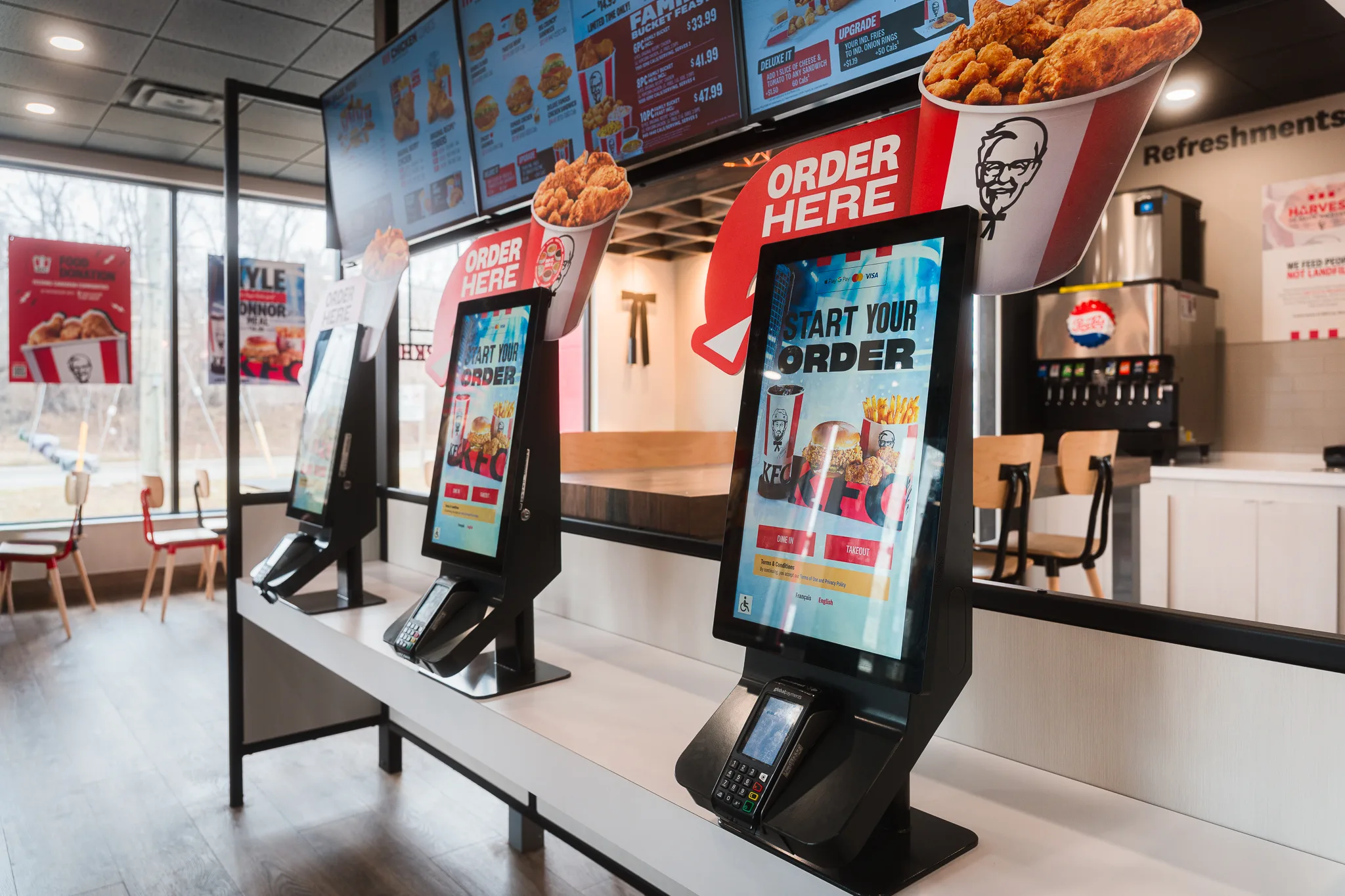 New-build KFC restaurant in Markham by PAC Building Group