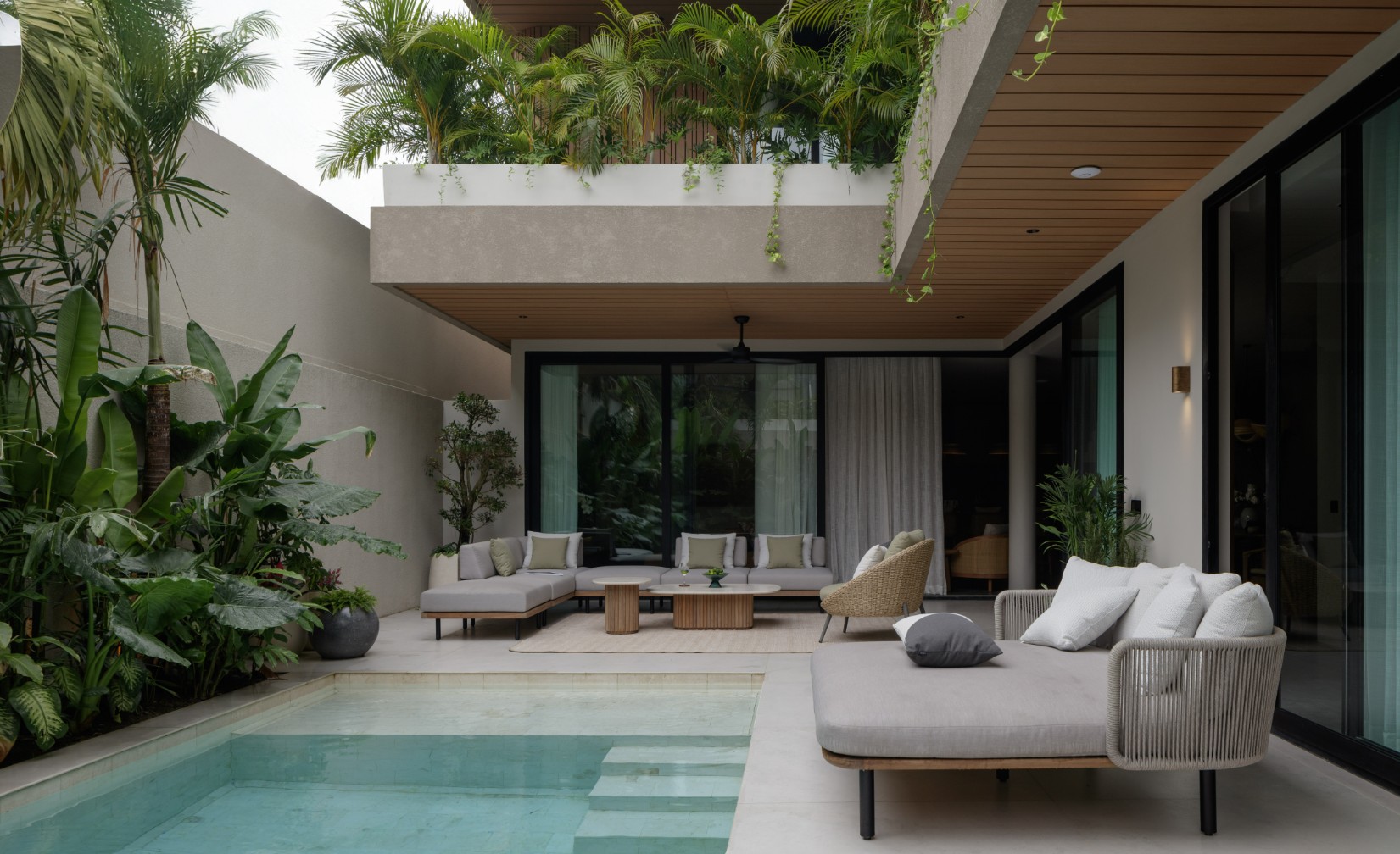 Elegant riverside villa in private estate
