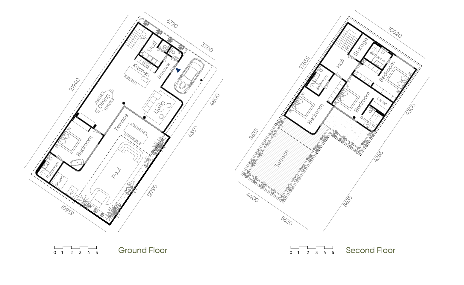 Bali luxury villa layout