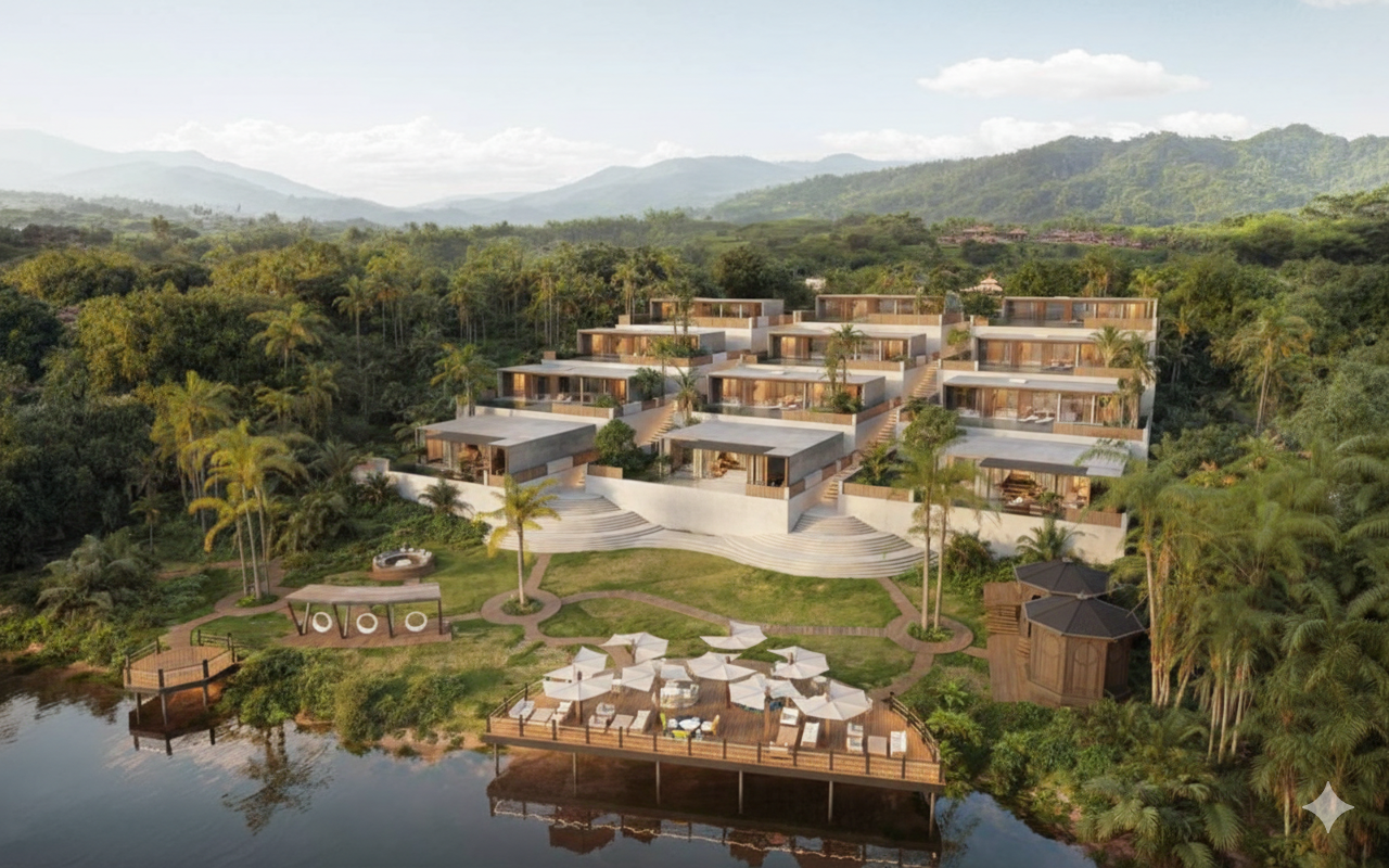 riverside villa for sale in Ubud