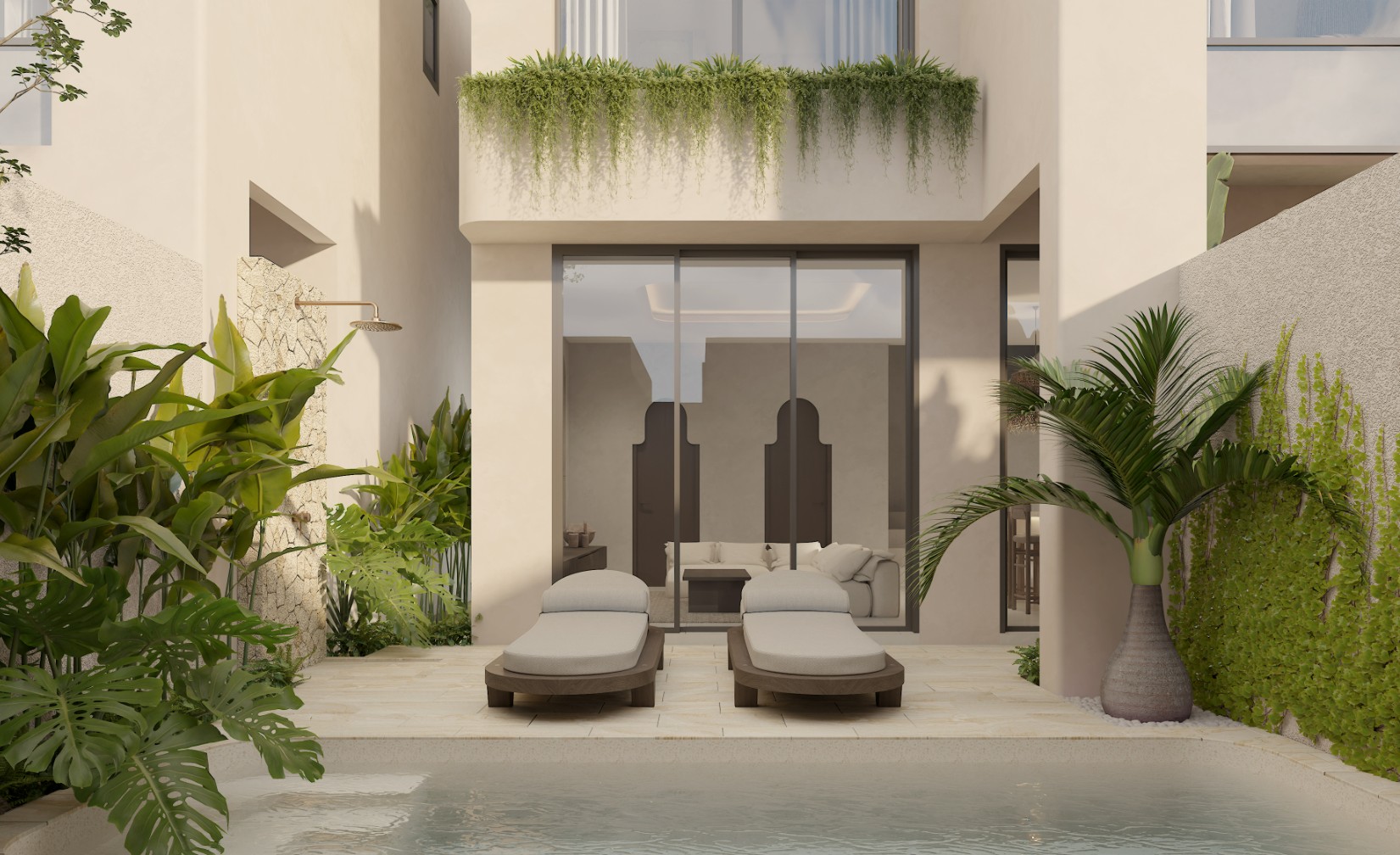 Ocean view villa with optional sauna