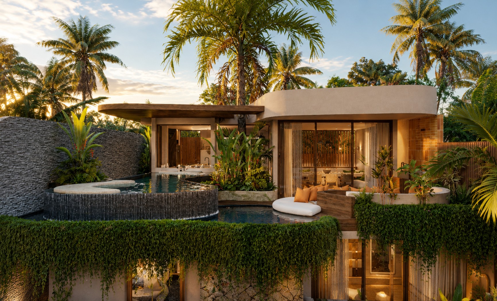 Three bedroom ocean view villas