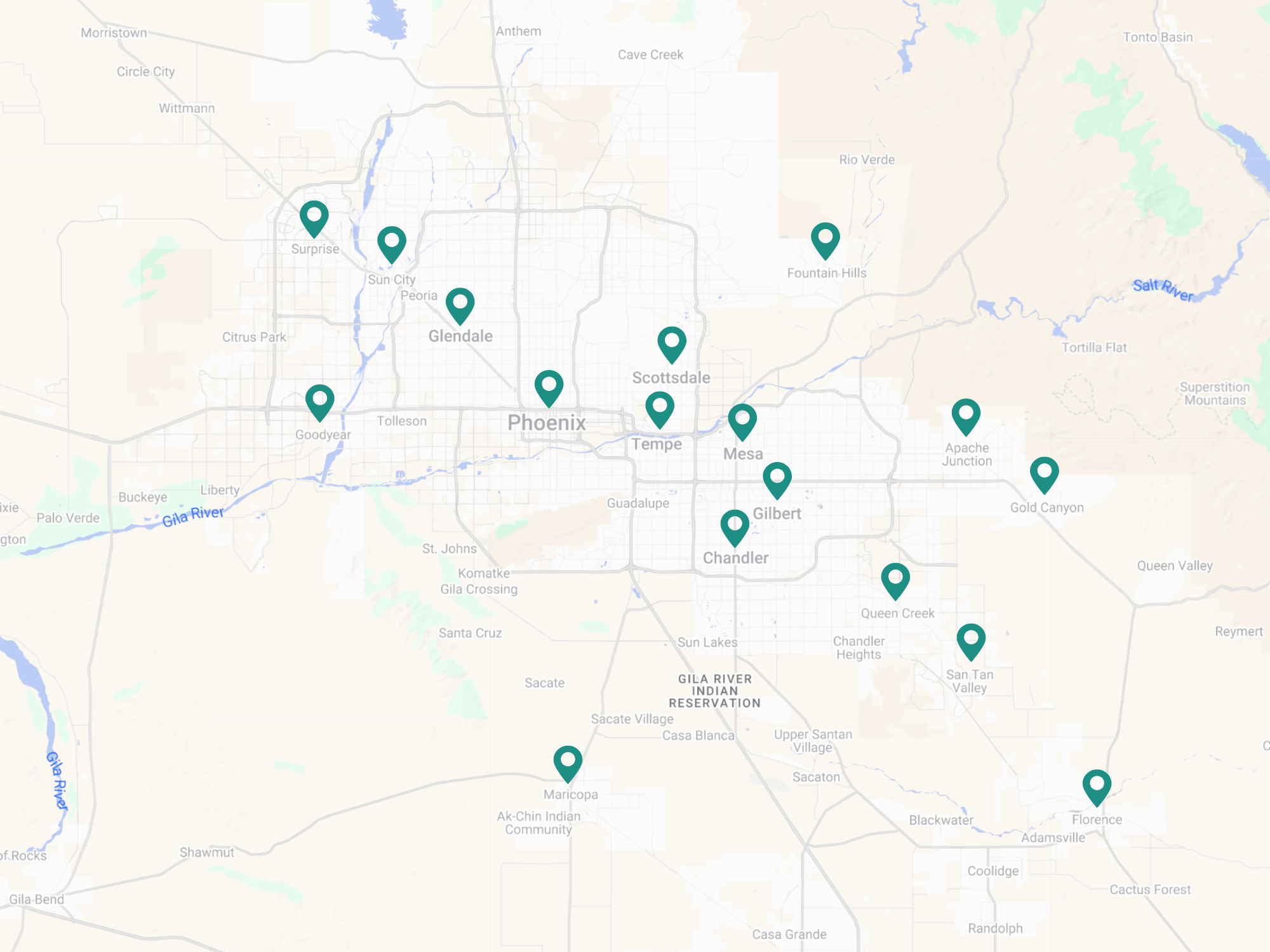 coverage area map