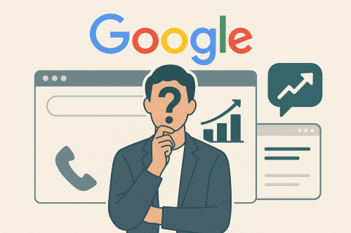 A person wondering how to boost rankings on Google