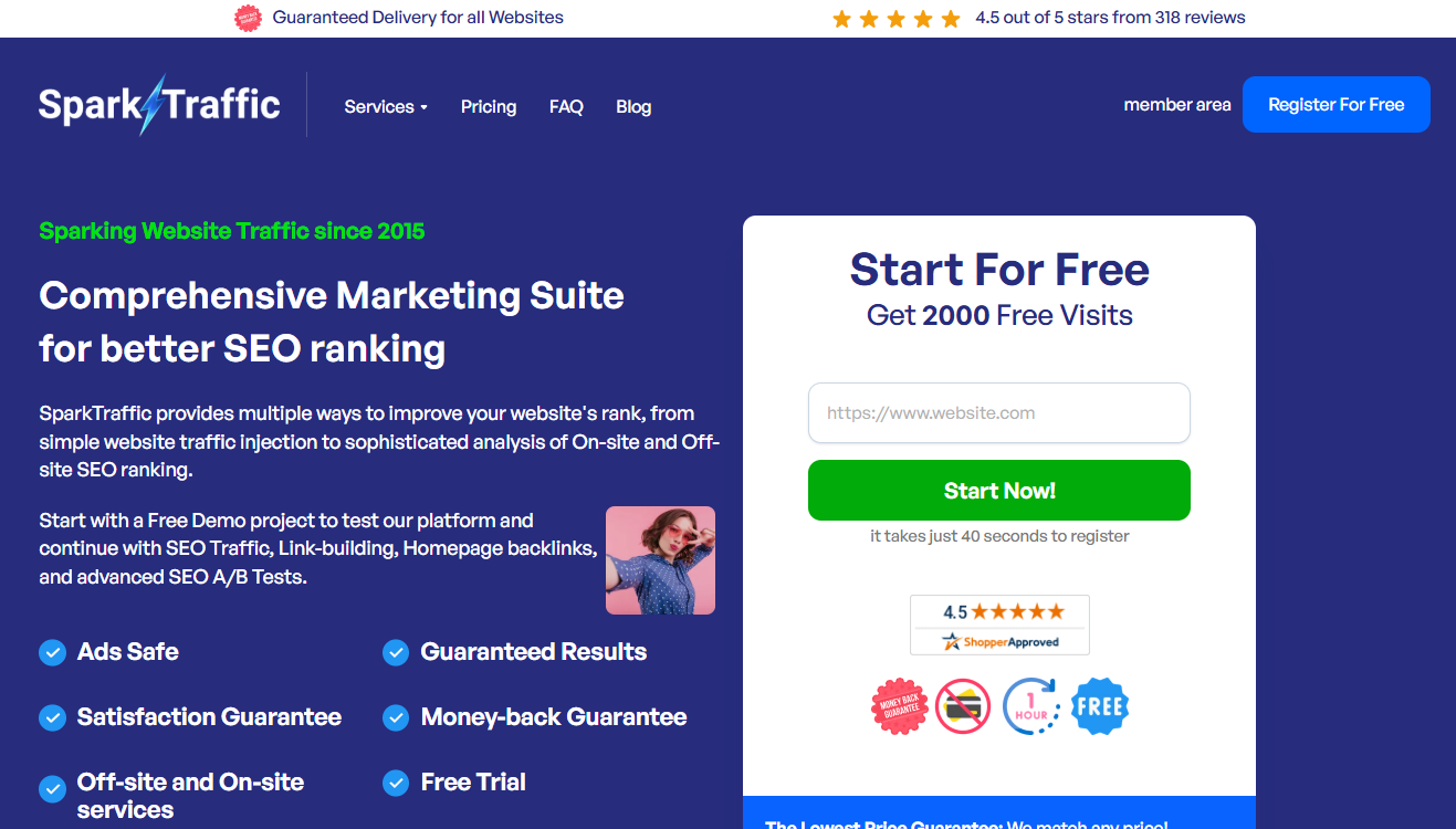 Sparktraffic Homepage Image