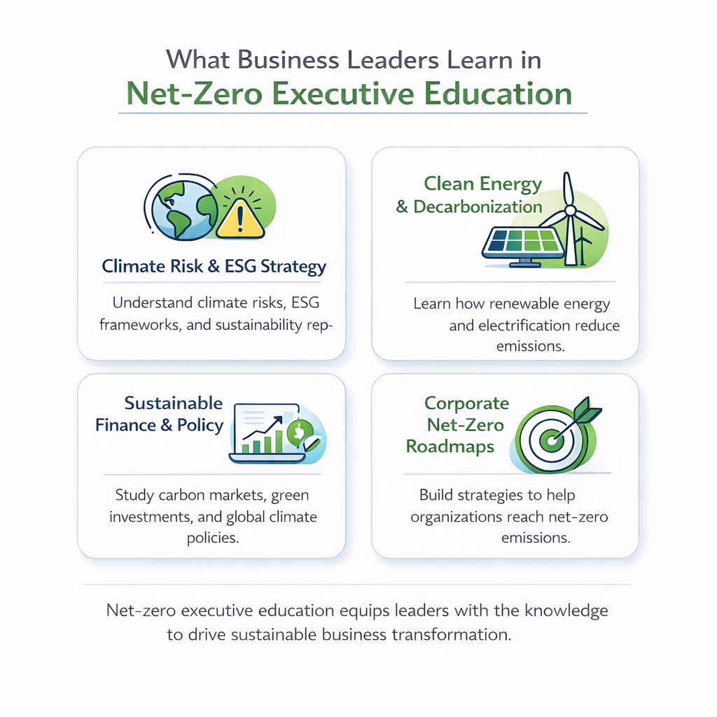 What Business leaders learn in Net-Zero Executive Education