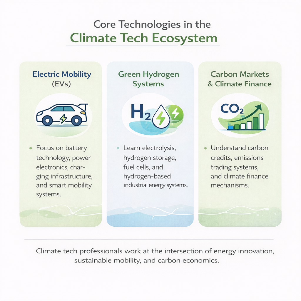 Core Technologies in the Climate tech ecosystem
