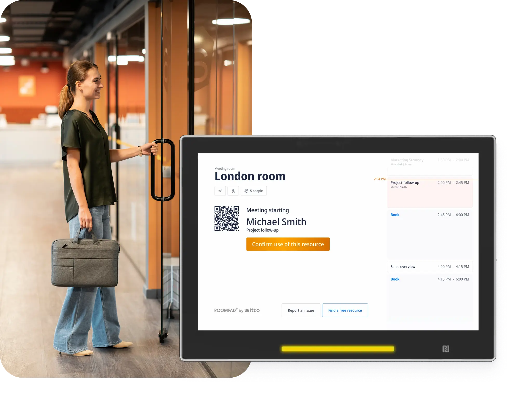 RoomPad awaiting booking confirmation