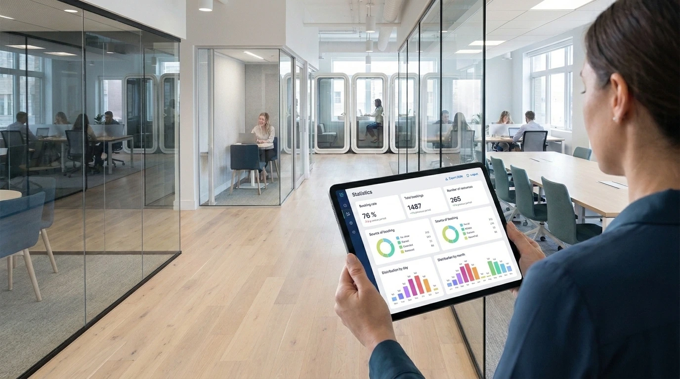 Application de réservation de bureau : 5 données pour analyser l’usage réel de vos espaces
