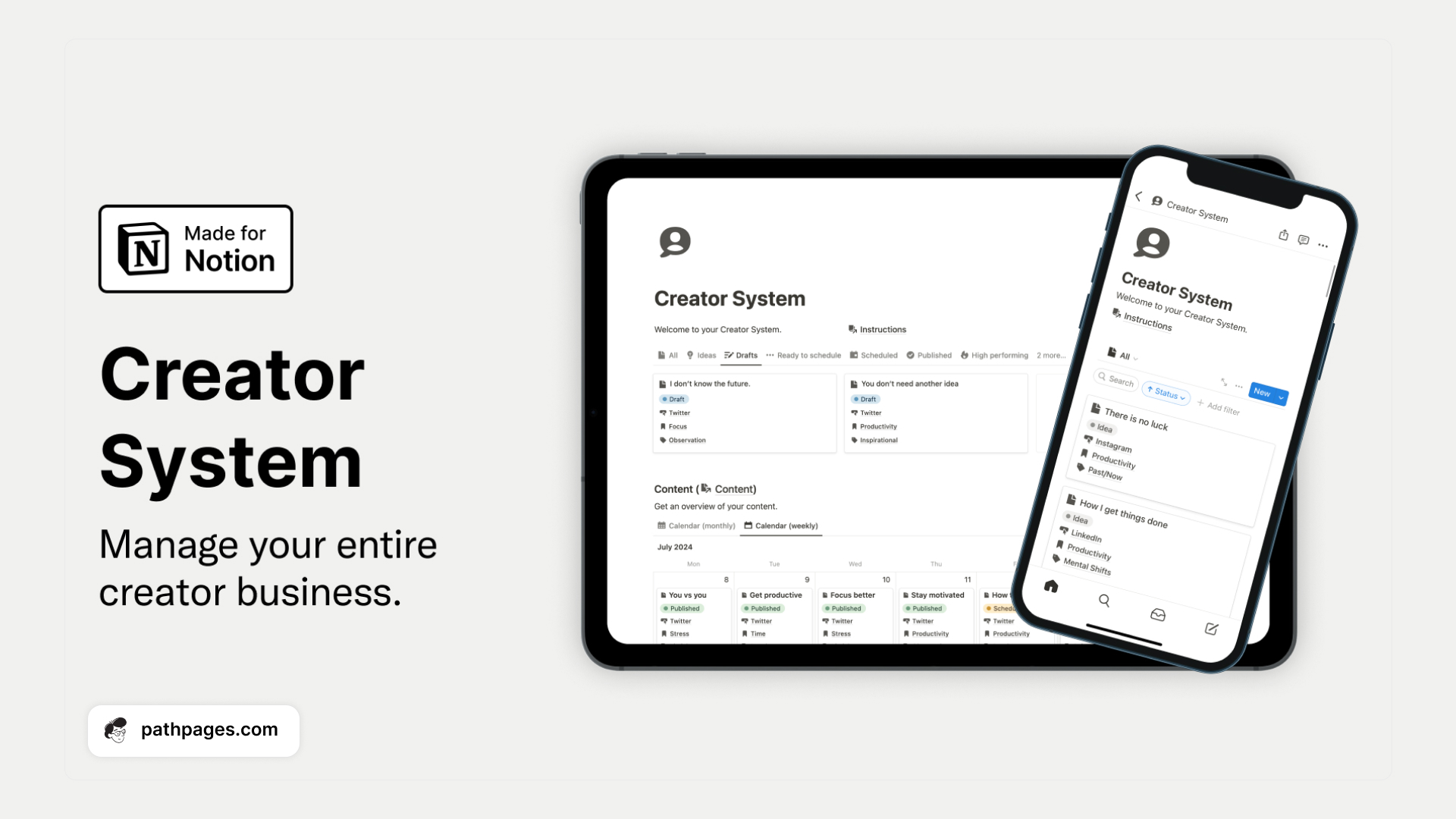 Notion Creator System