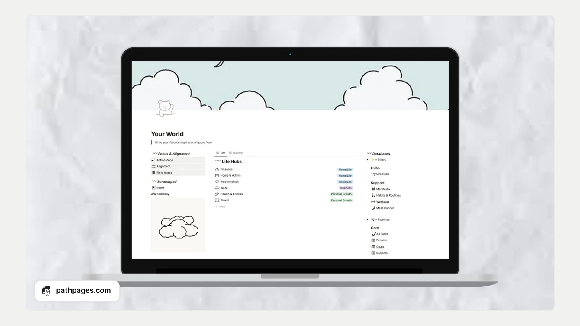 12. Calendar Template Notion Ultimate Dashboard