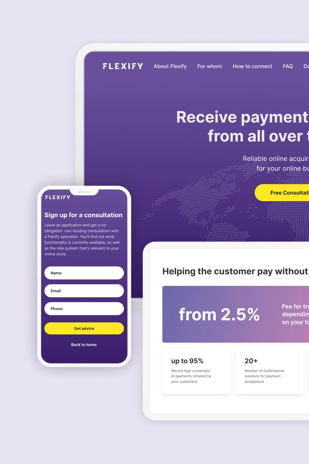 Creating reliable Internet acquiring service