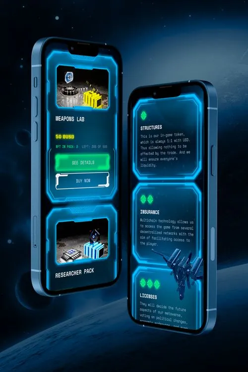 Designing a Play & Earn NFT Space Game: Brand and Website