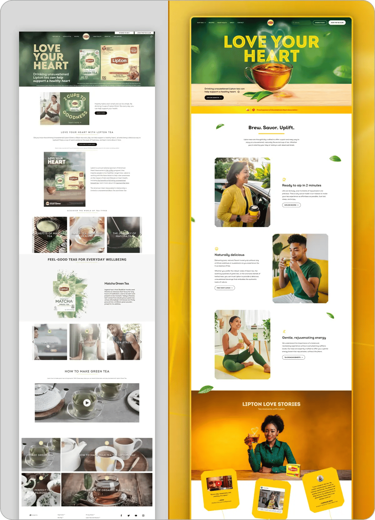 Unstructured, forgettable page transformed into a clean, branded layout with clear hierarchy and stronger visual flow