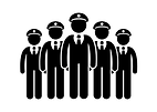 Icon of a group of people symbolizing team collaboration or workforce.