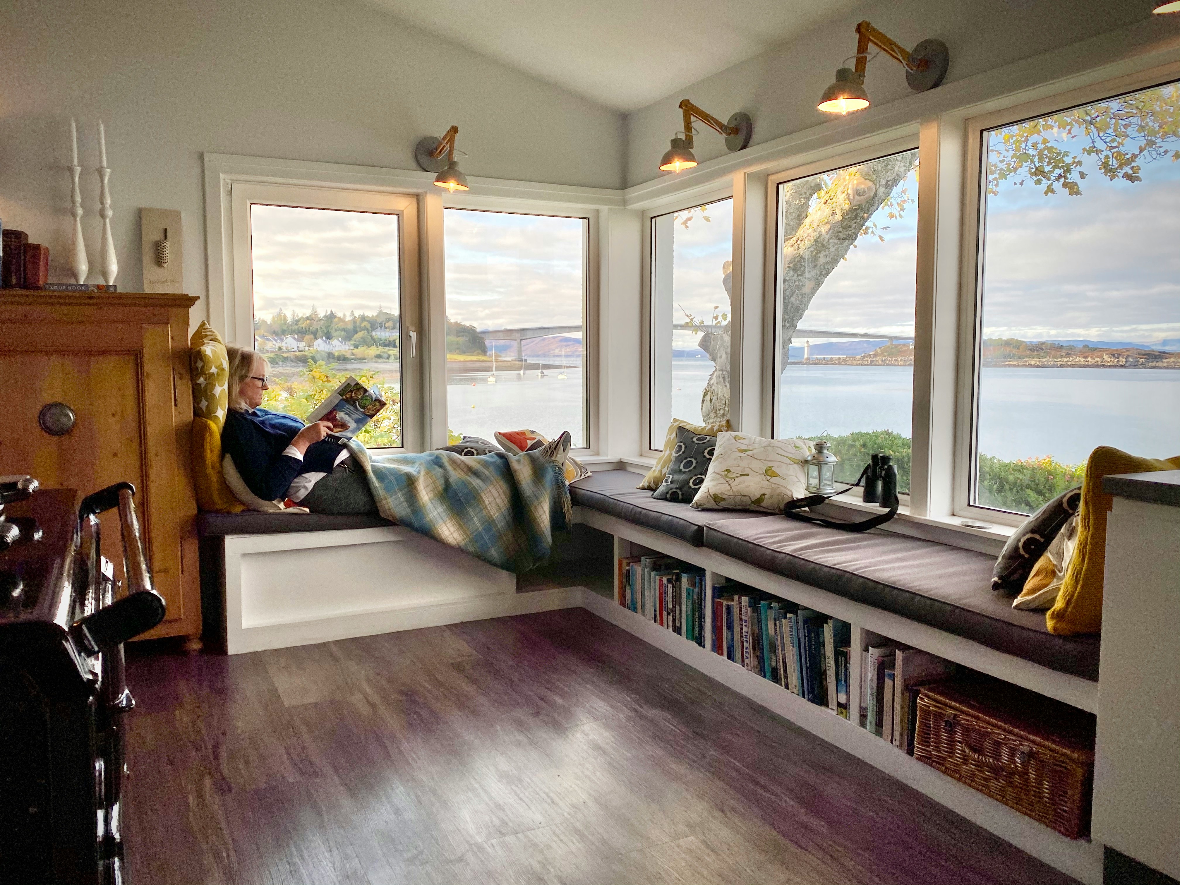 custom window seats with storage