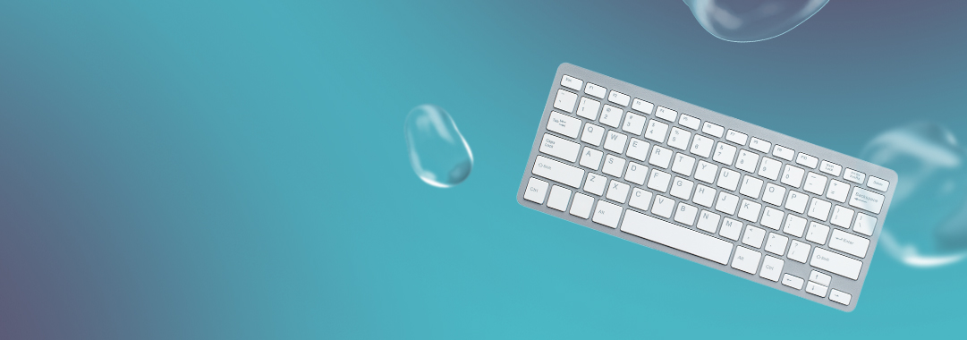 Web Projektmanager:in Bewerbung mit Tastatur