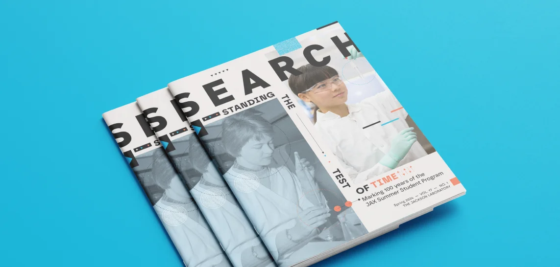 A cover photo for the Search magazine