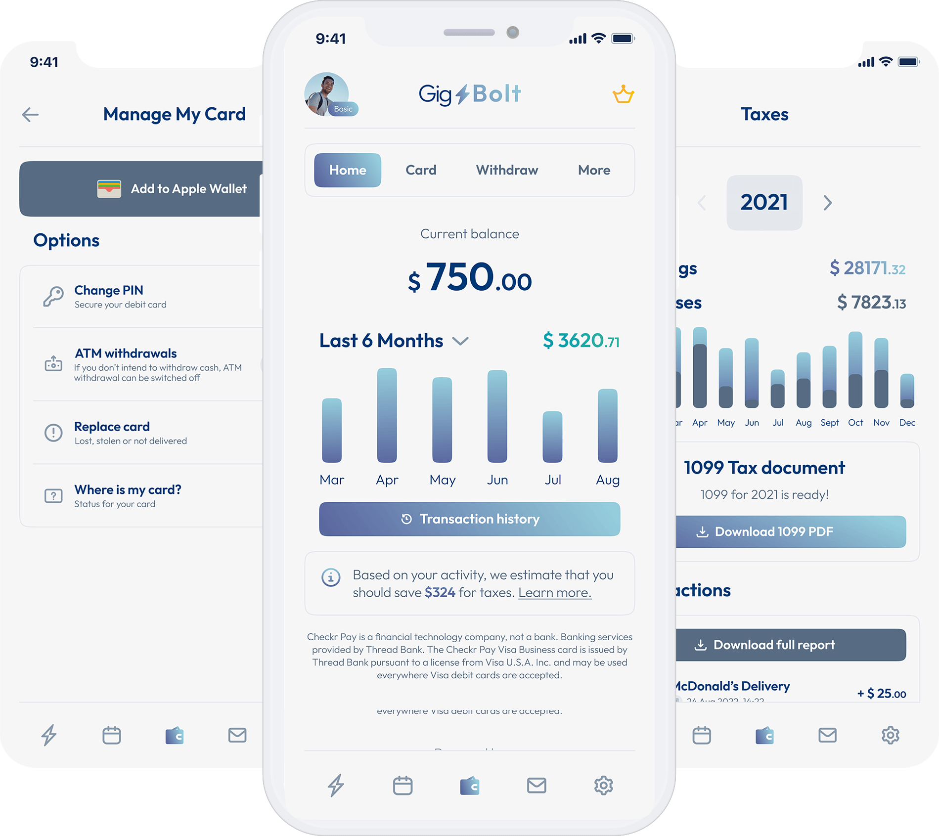 Checkr - Mockup