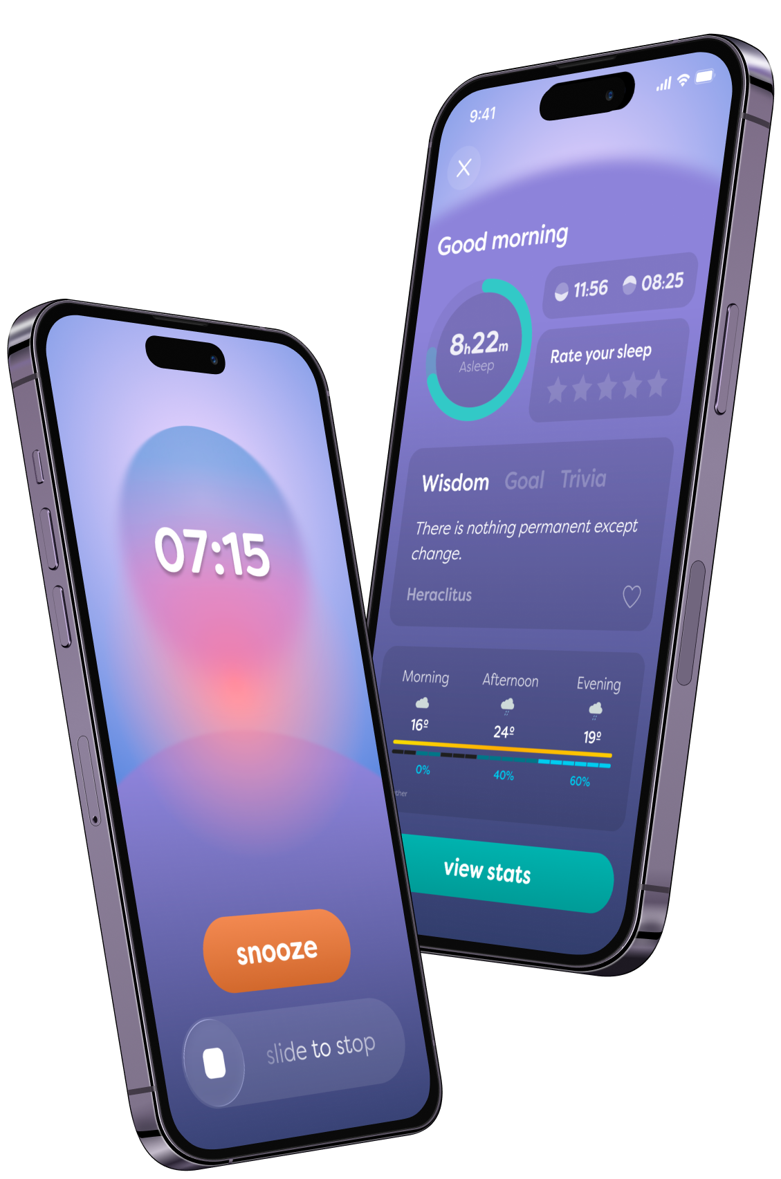 Sleepwave morning screens