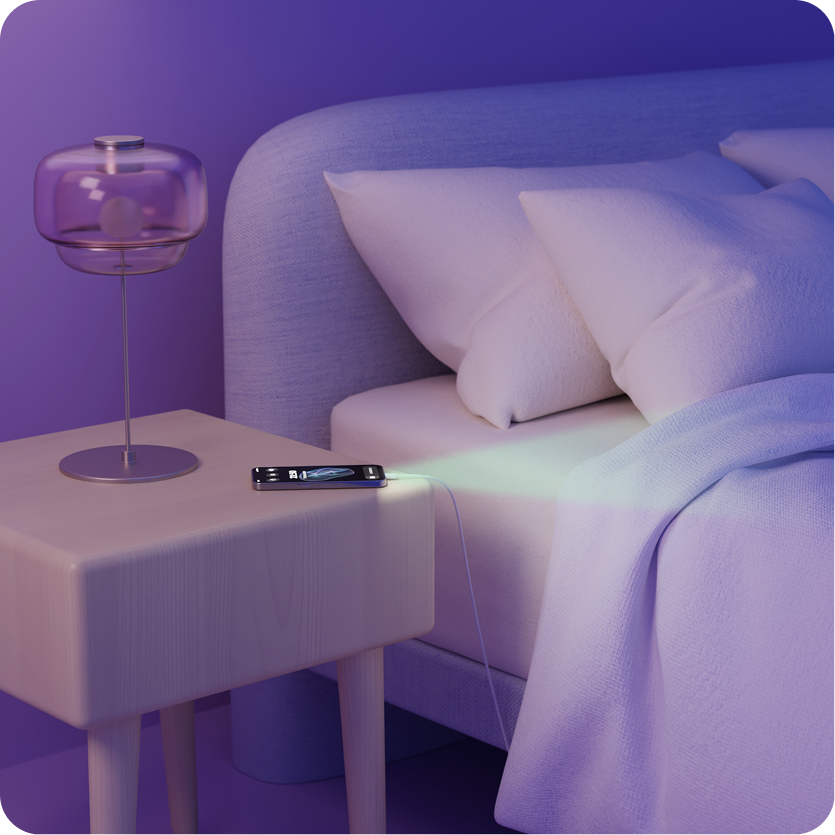 Phone mattress placement example