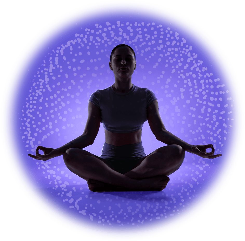 Woman practicing meditation