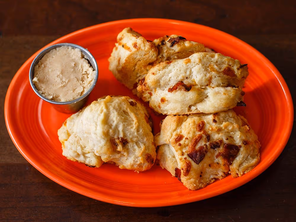 Bacon Cheddar Drop Biscuits