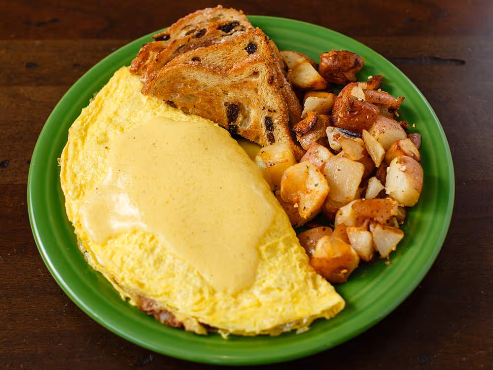 House Hash & Cheese Omelet