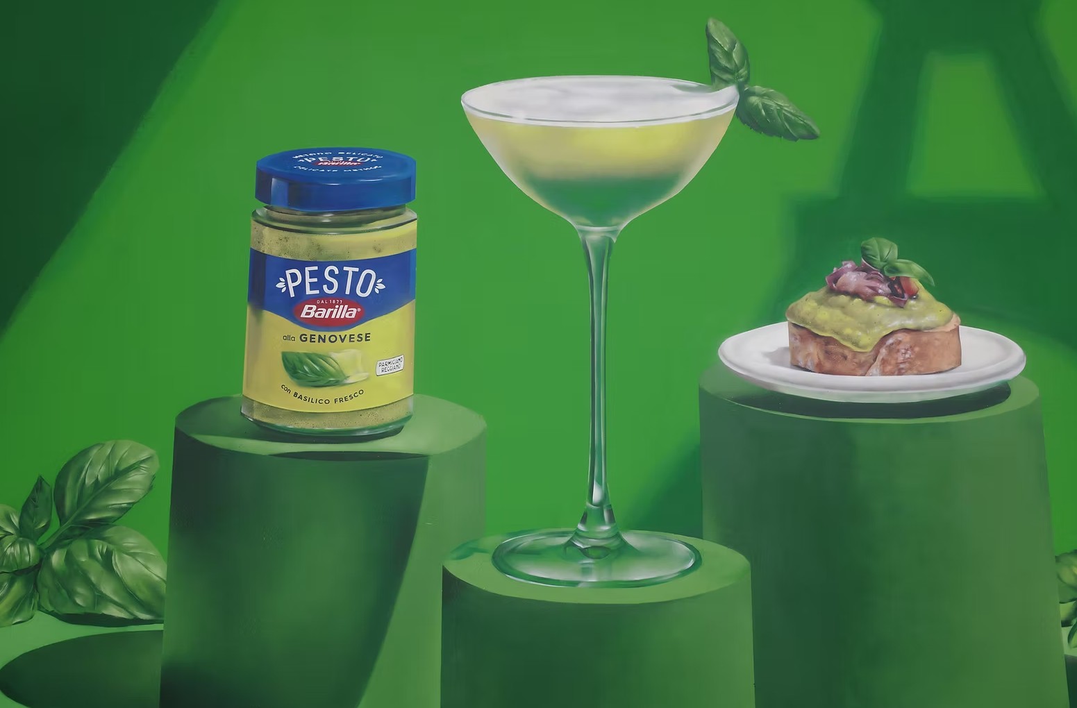 Publicité peinte à la main - Barilla châtelet les halles – Ma Touche Perso