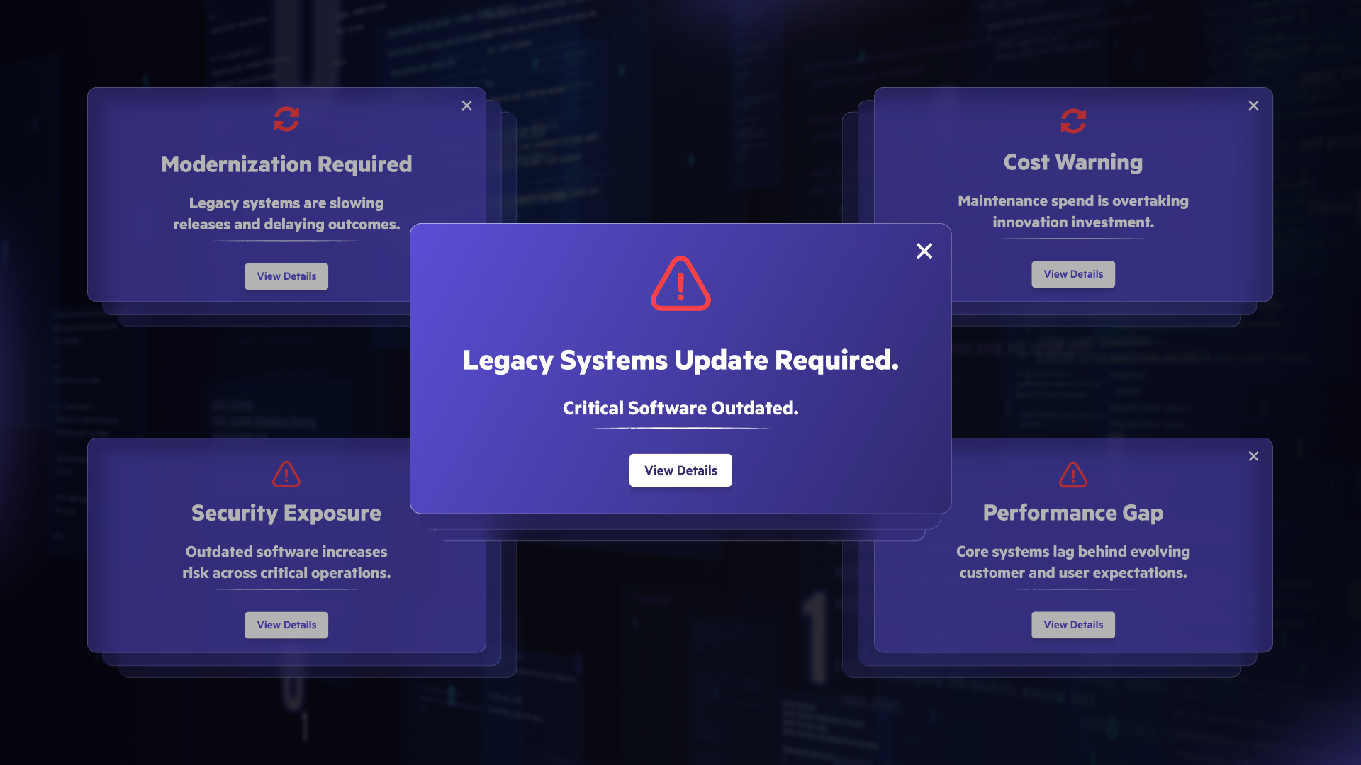 Legacy systems slowing business