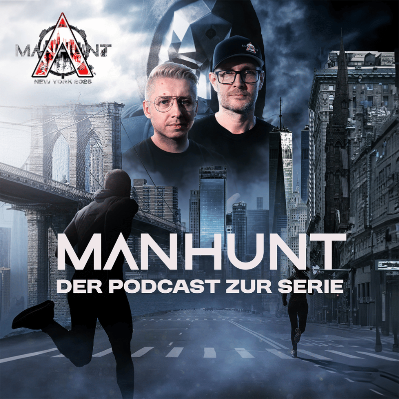 Manhunt Podcast, vermarktet von Maniac Studios