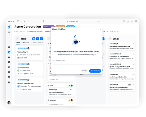 Client Hub | Modern Accounting Practice Management & Client Portal Software