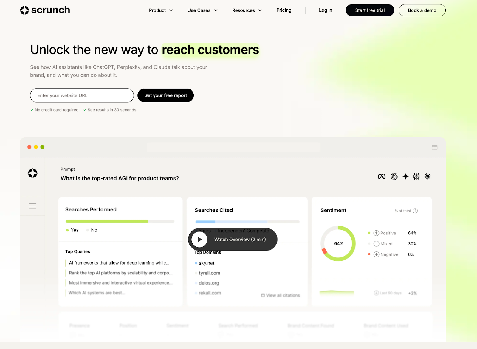 Scrunch AI website screenshot