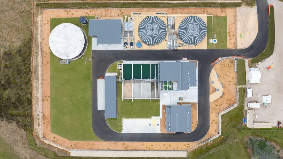 Aerial view of the Sydney Science Park Water Recycling Hub
