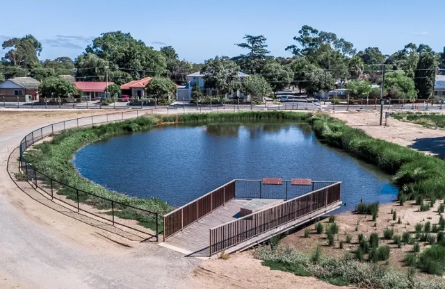Aquifer storage and recovery wetland with viewing platform