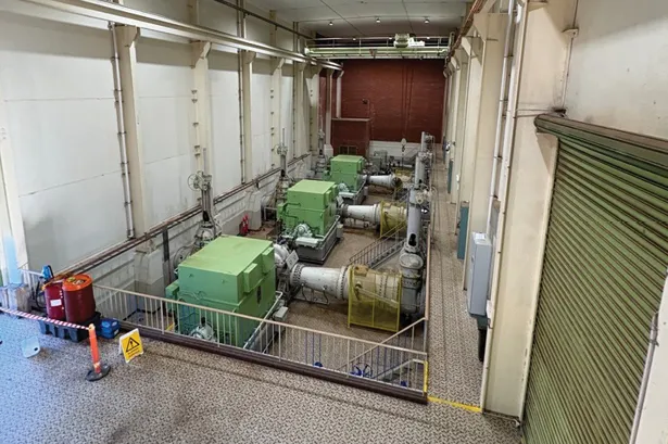 Pump hall with green motors at Murray Bridge Pump Station 3