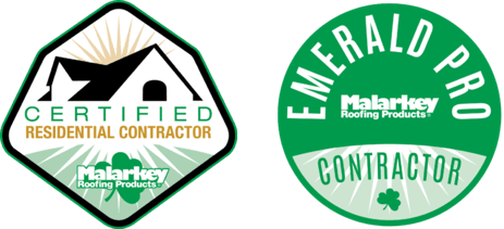 Badges for Malarkey Roofing Emerald Pro Certification