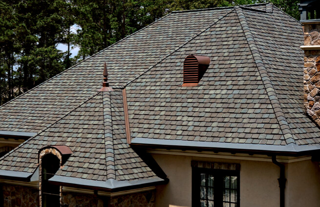 Home with new roof system