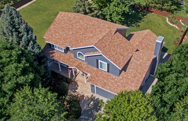 Home with new roof system