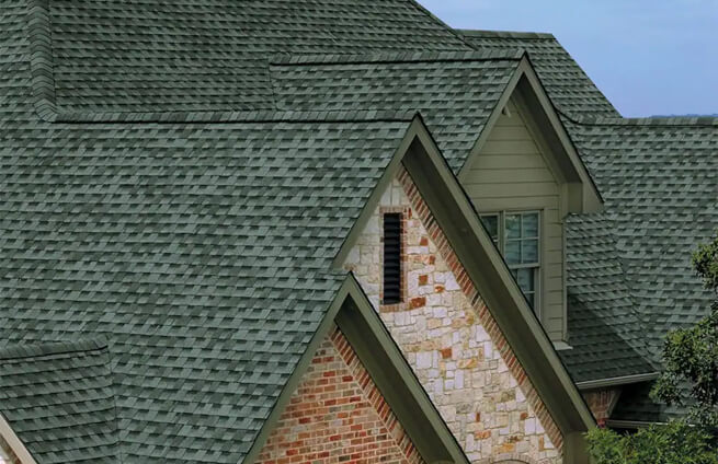 Home with new roof system