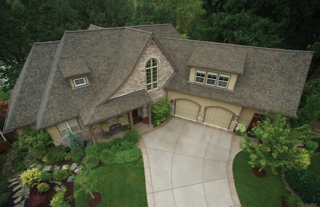 Home with new roof system