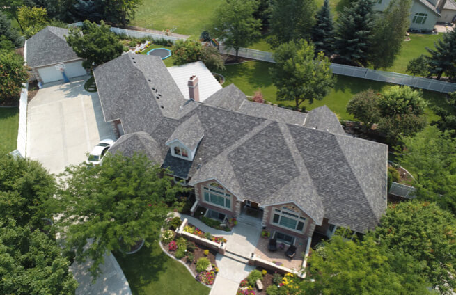 Home with new roof system