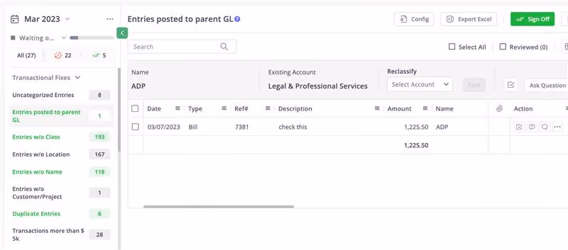 Entry Posted to Parent GL