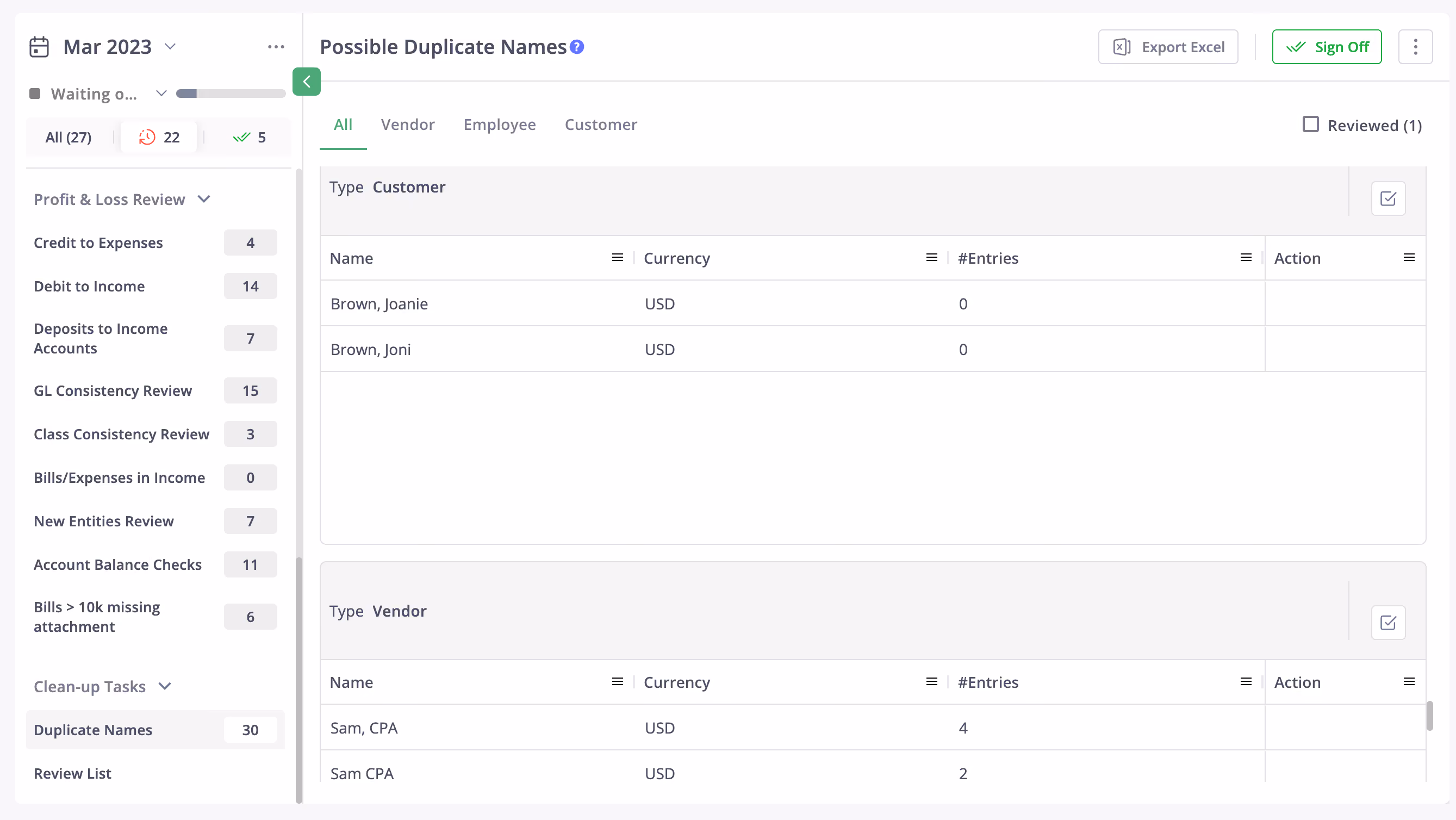 Duplicate Vendor and Customer