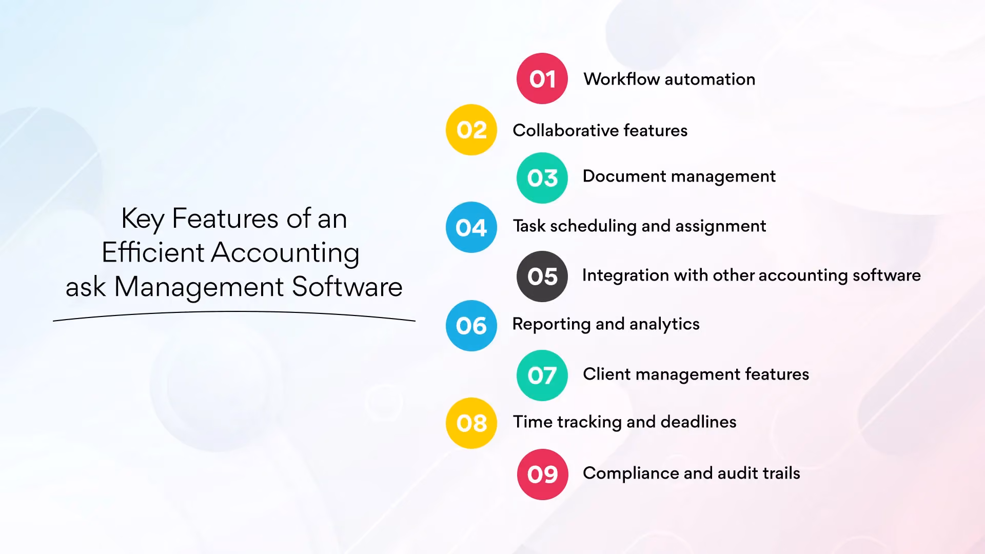 Key Features of an Efficient Accounting Task Management Software