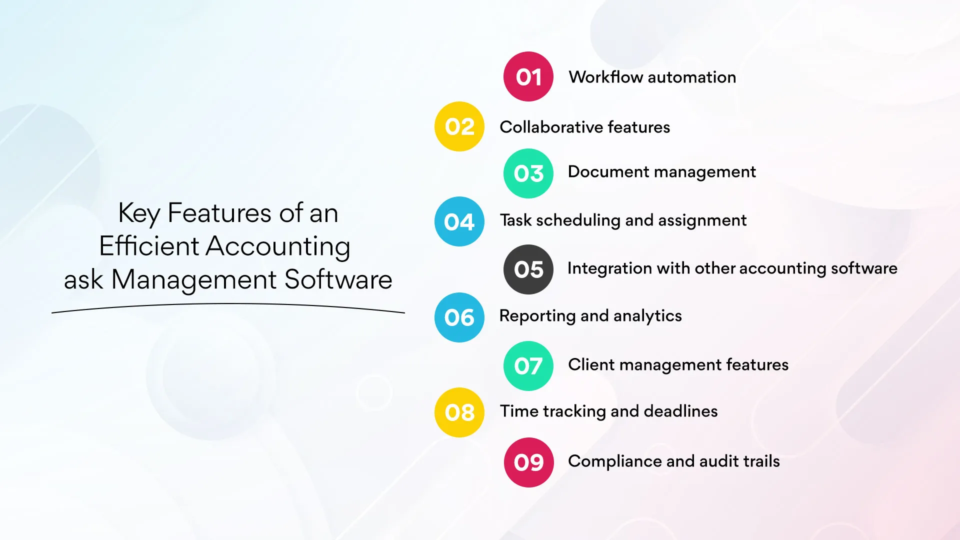 Key Features of an Efficient Accounting Task Management Software