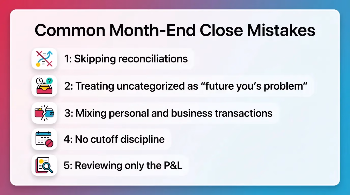 Common Month-End Close Mistakes